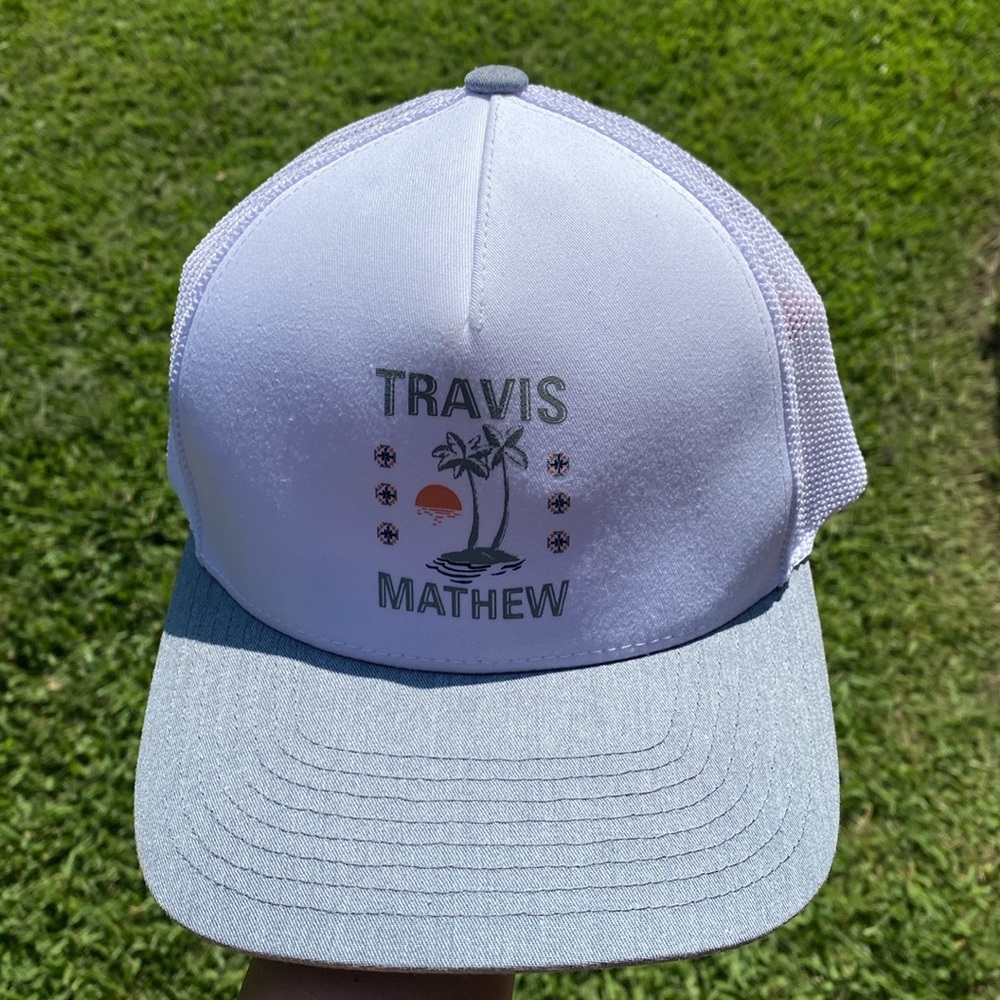 Travis Mathew Address Unknown Twill Trucker Cap - image 2